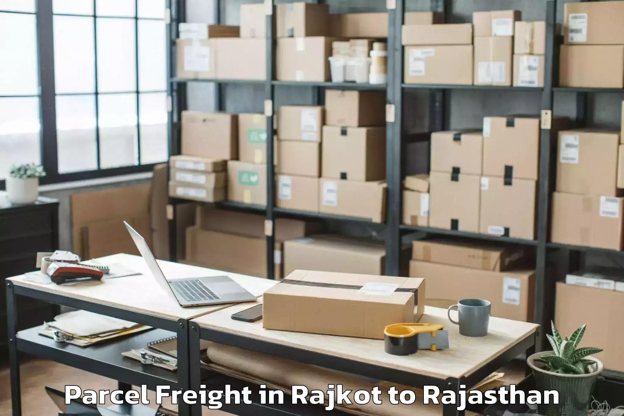 Trusted Rajkot to Dungarpur Parcel Freight